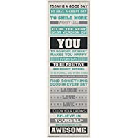 Los mejores  - Romote ser Impresionante Felicidad Inspirada de motivación Cotizaciones Poster impresión Decorativa (12 x 36 en un Tubo)